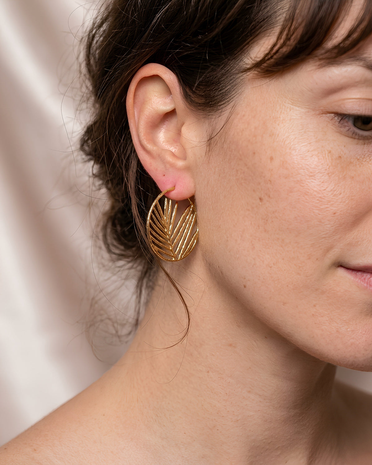 Boucles d'oreilles créoles — acier inoxydable