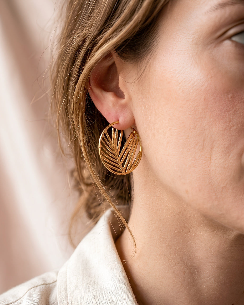 Boucles d'oreilles créoles — acier inoxydable