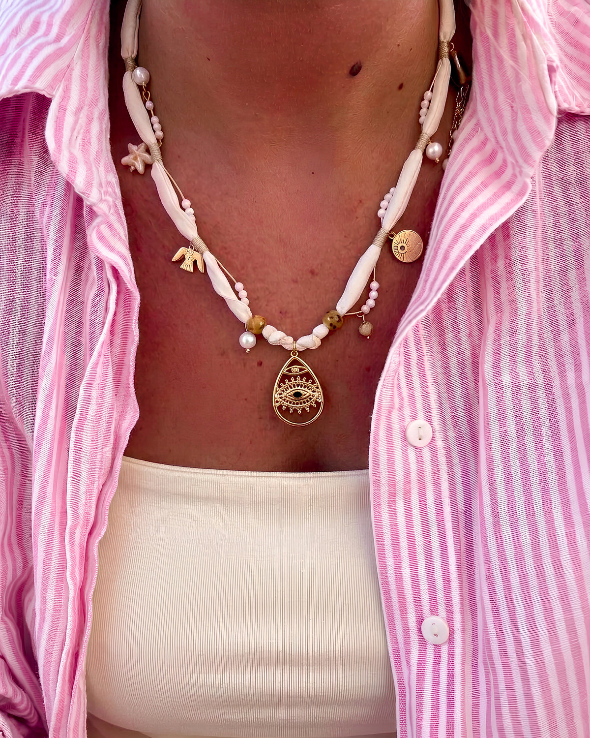 Collier Karma — perles & pampilles