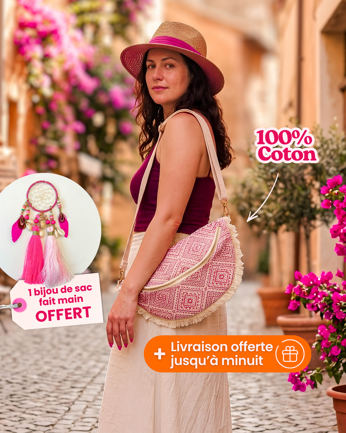 Banane XL tissée coton